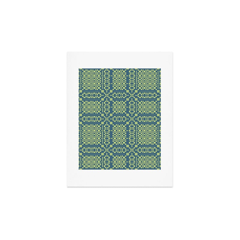 Marta Barragan Camarasa Nostalgic Grid Design Art Print