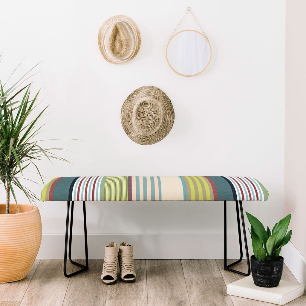 Marta Barragan Camarasa Colorful Stripe Delight Bench