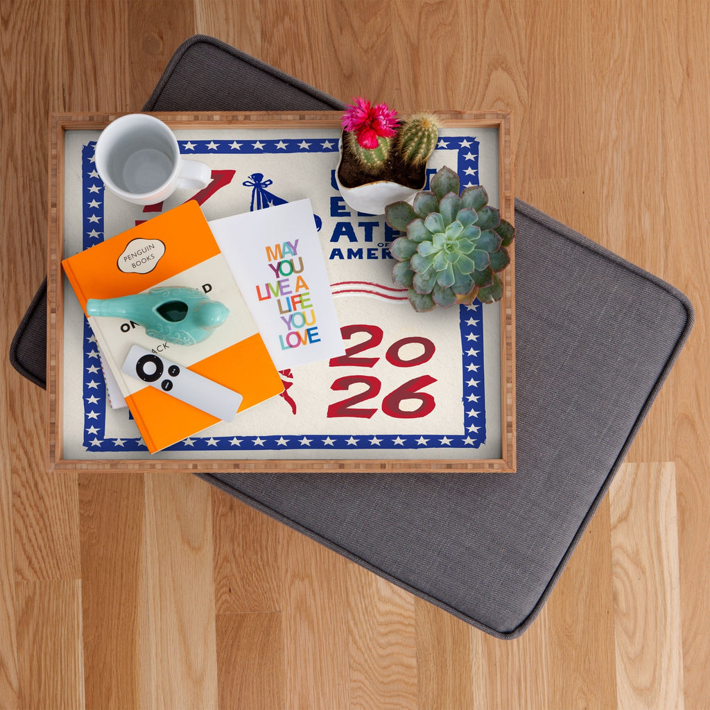 DENY Designs Retro 76 26 Rectangular Tray