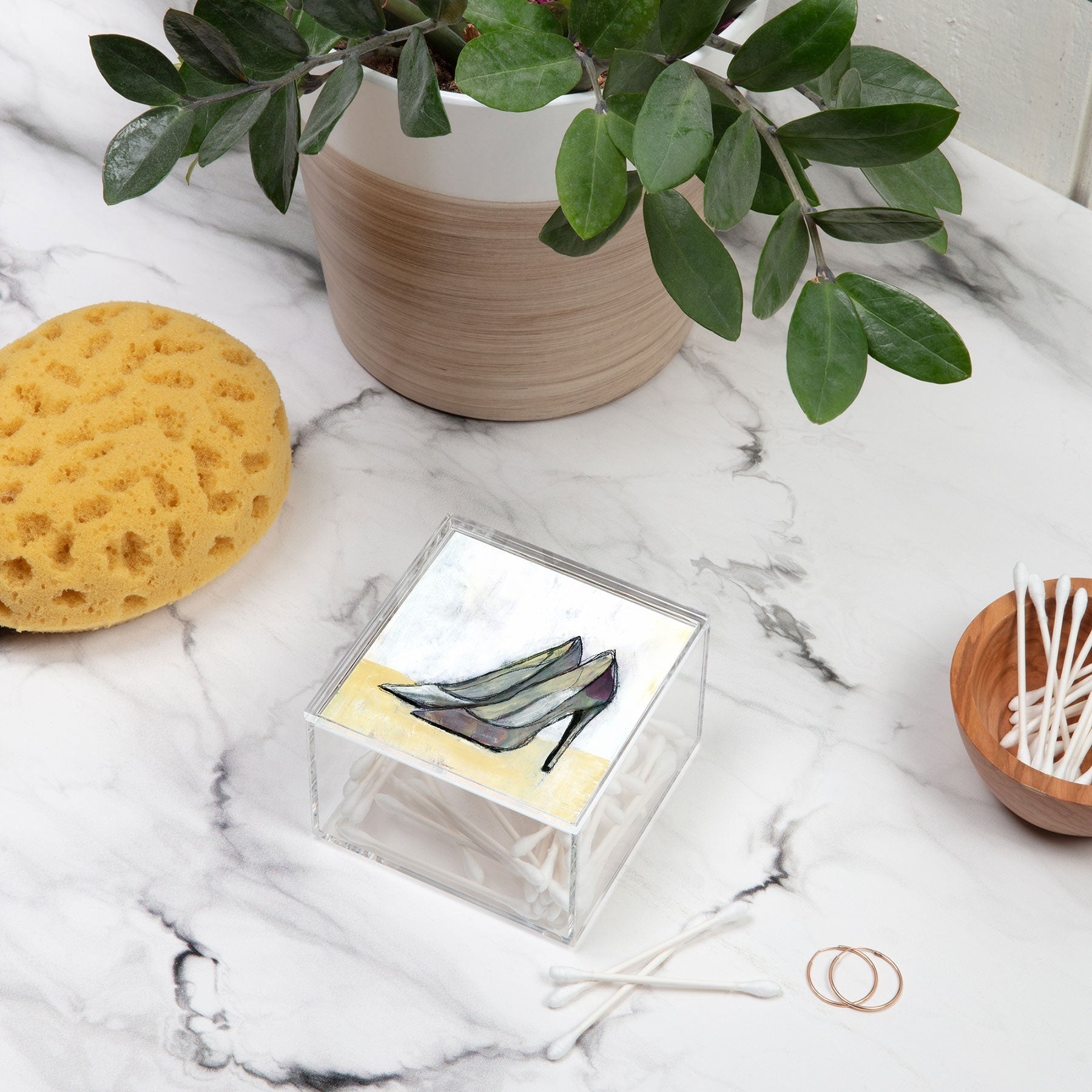 Sophia Buddenhagen Grey Stiletto Acrylic Box