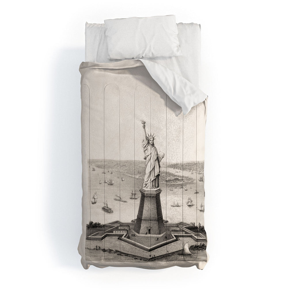 DENY Designs Vintage Lady Liberty Comforter