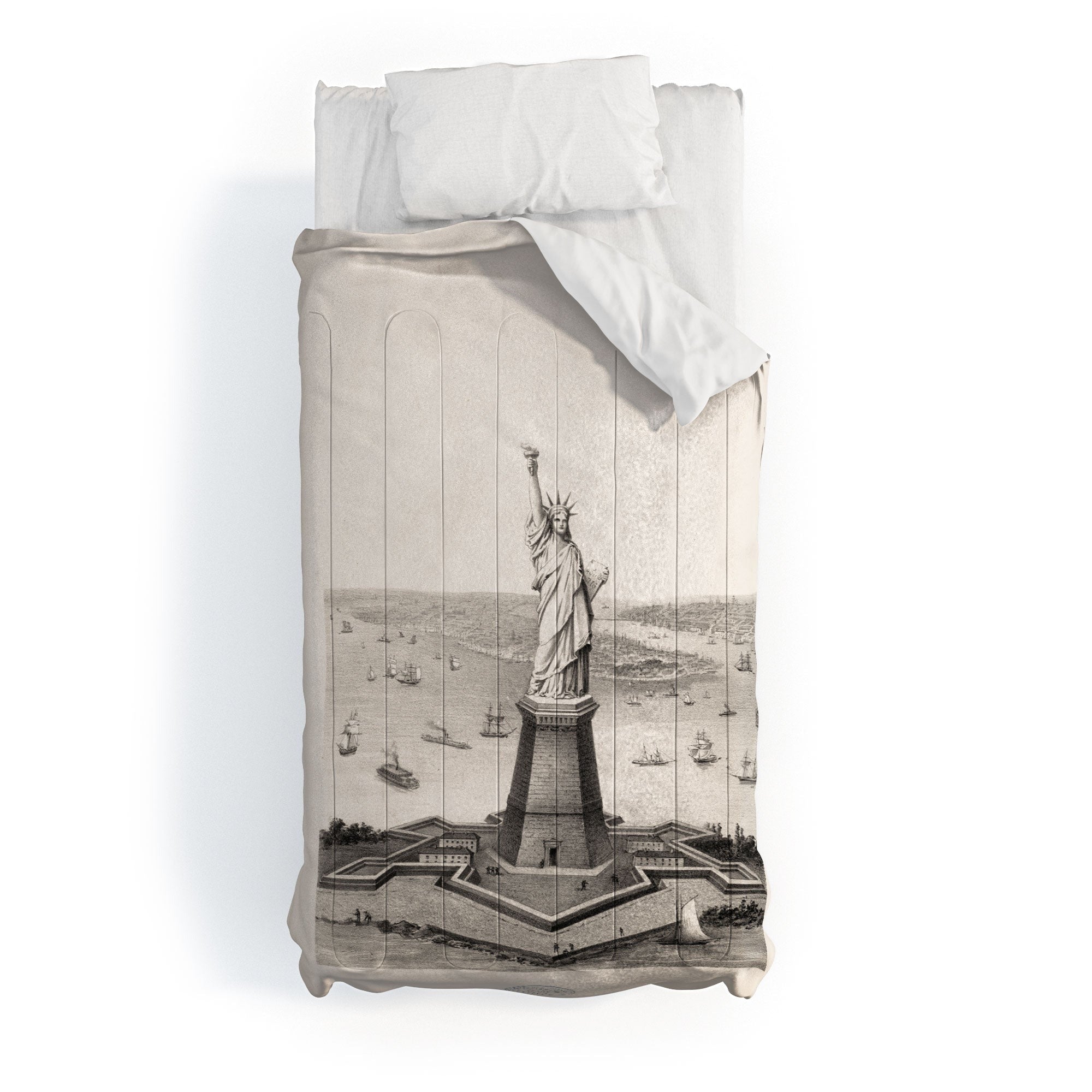 DENY Designs Vintage Lady Liberty Comforter