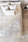 Jacqueline Maldonado Watercolor Wood Grain Fleece Throw Blanket