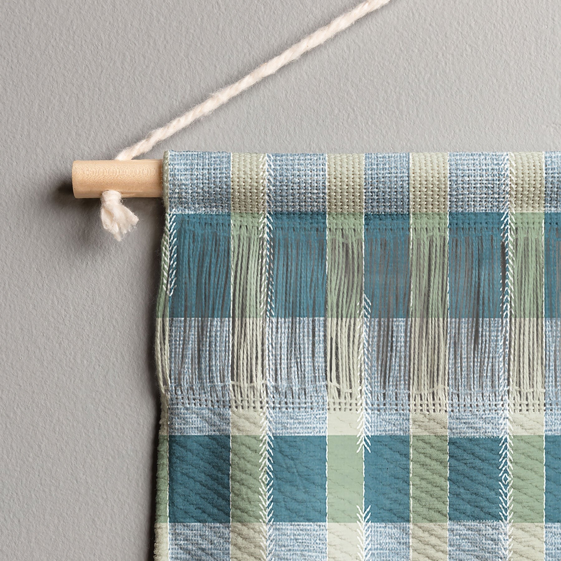 Marta Barragan Camarasa Country Style Checks Wall Hanging Portrait