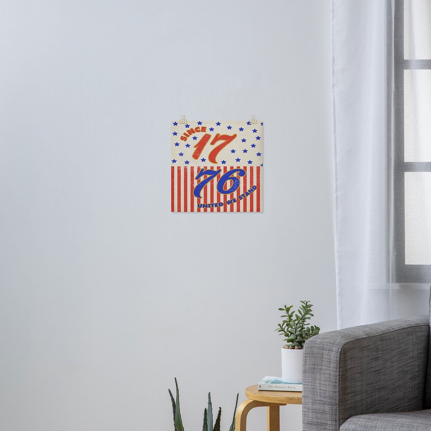DENY Designs 1776 Stars Art Print