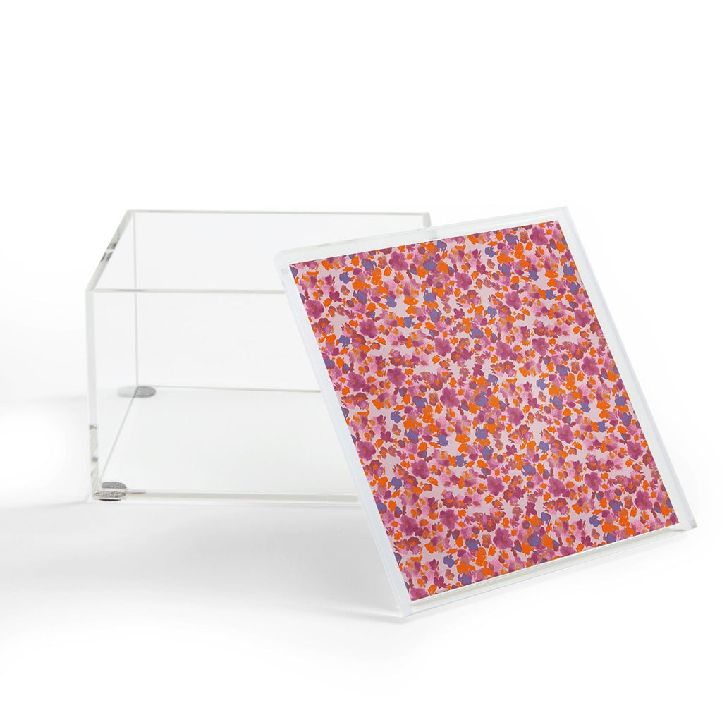 Gabriela Fuente Day Dreaming Watercolor Pink Acrylic Box
