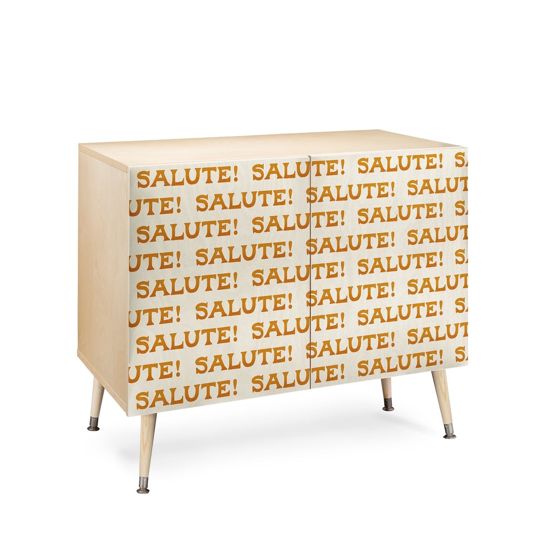 Jessica Molina Salute Gold Pattern on Cream Credenza