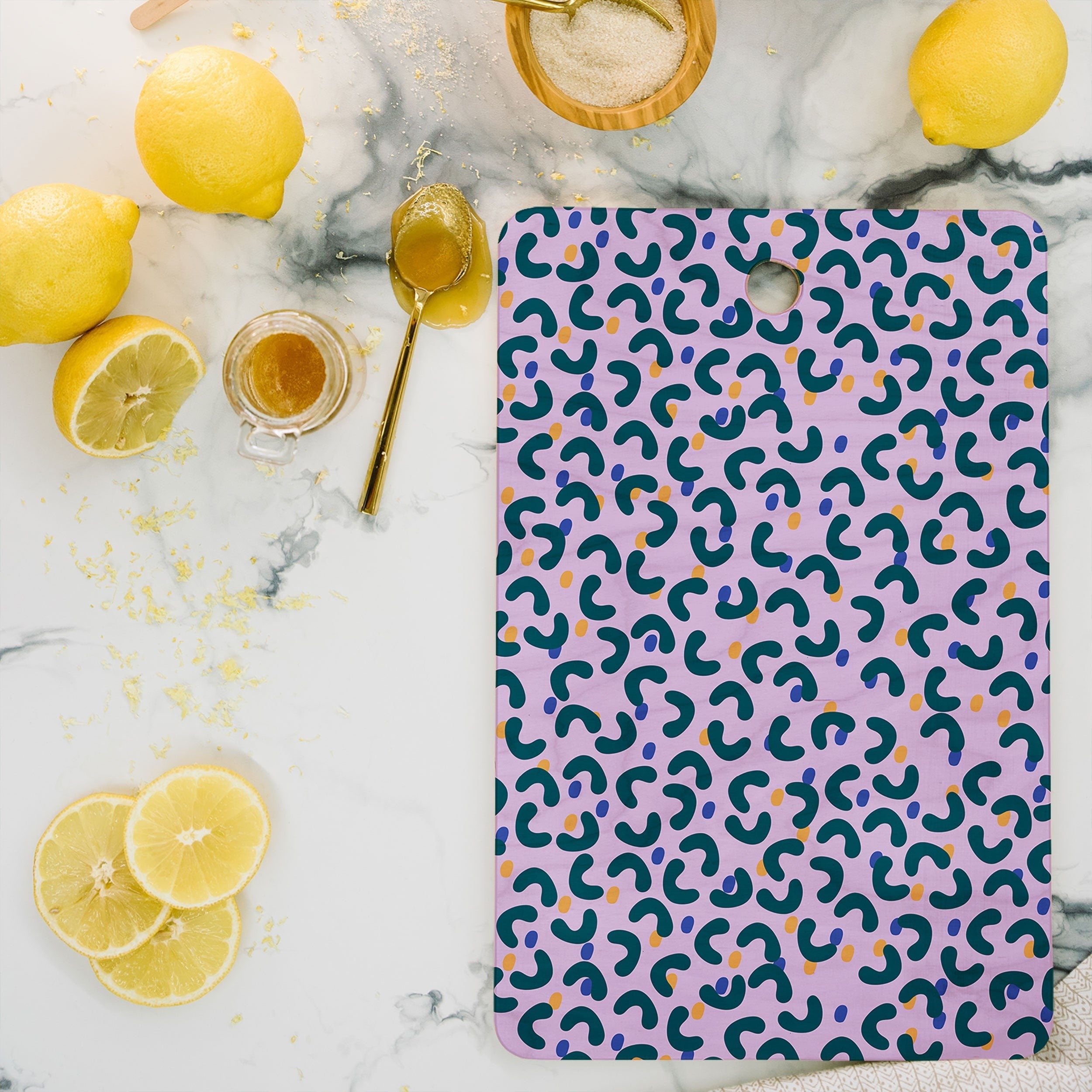 Camilla Foss Pebbles Mix Cutting Board Rectangle