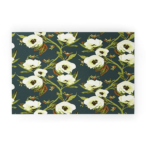 ThirtyOne Illustrations Circa in Olive Welcome Mat