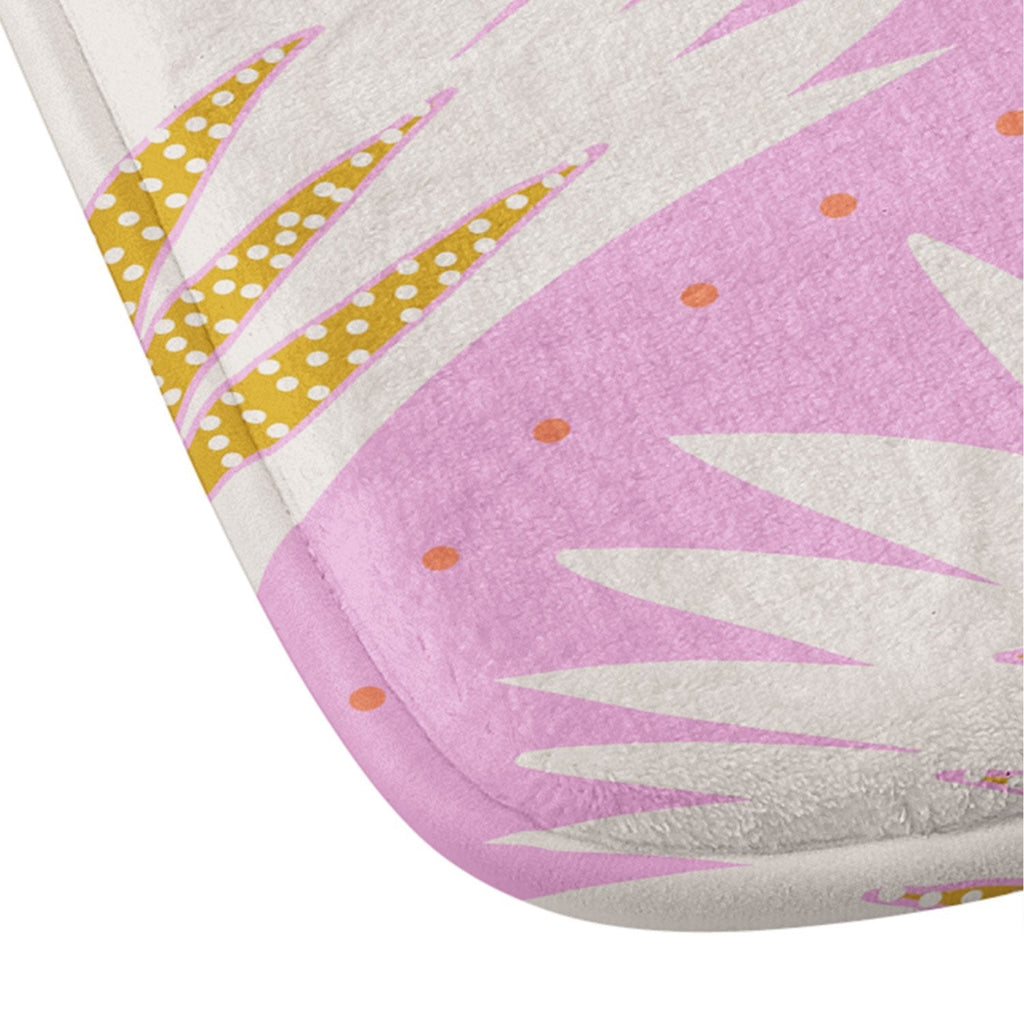 Jennifer Labre Pink Palmetto Memory Foam Bath Mat