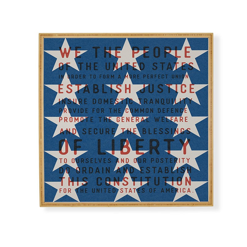DENY Designs Starred Preamble Framed Wall Art