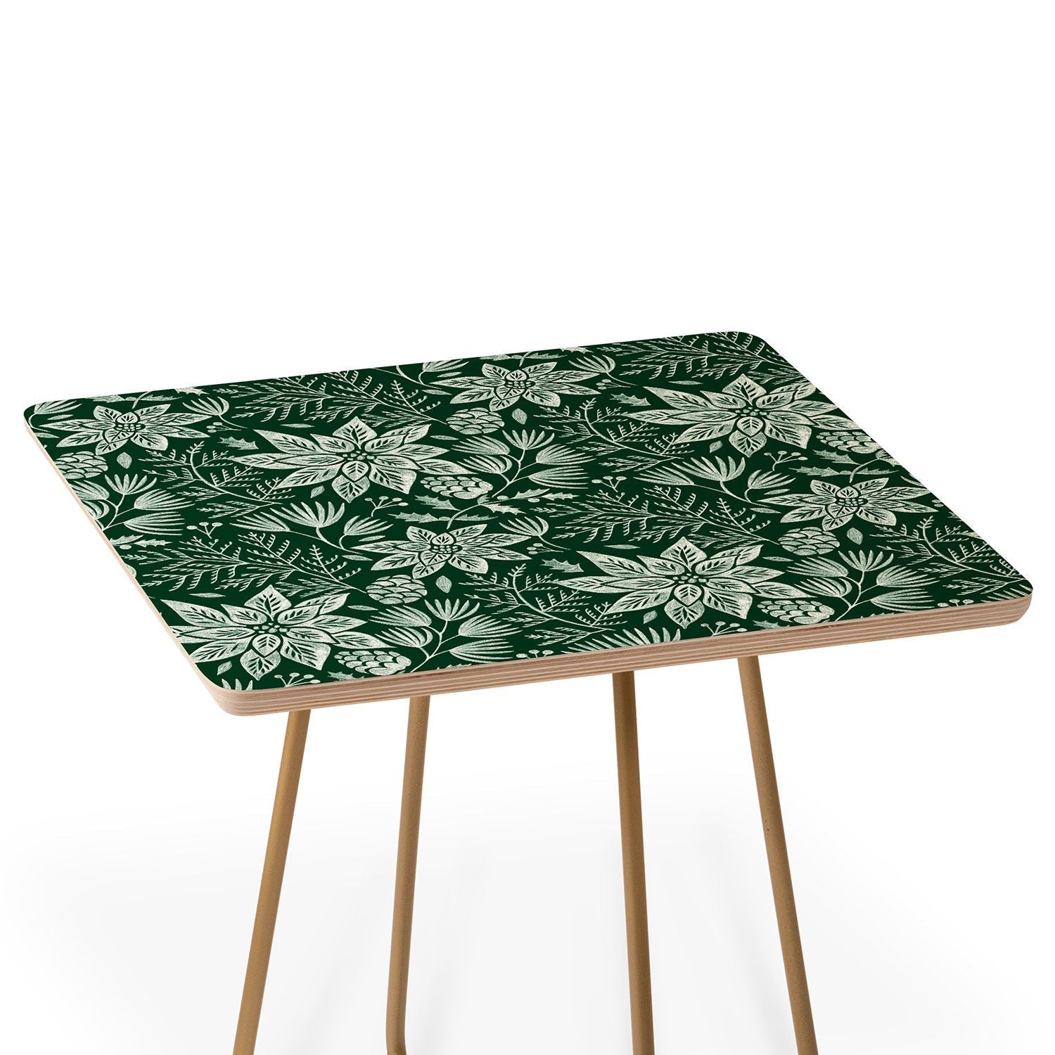 Pimlada Phuapradit Christmas Poinsettia Side Table