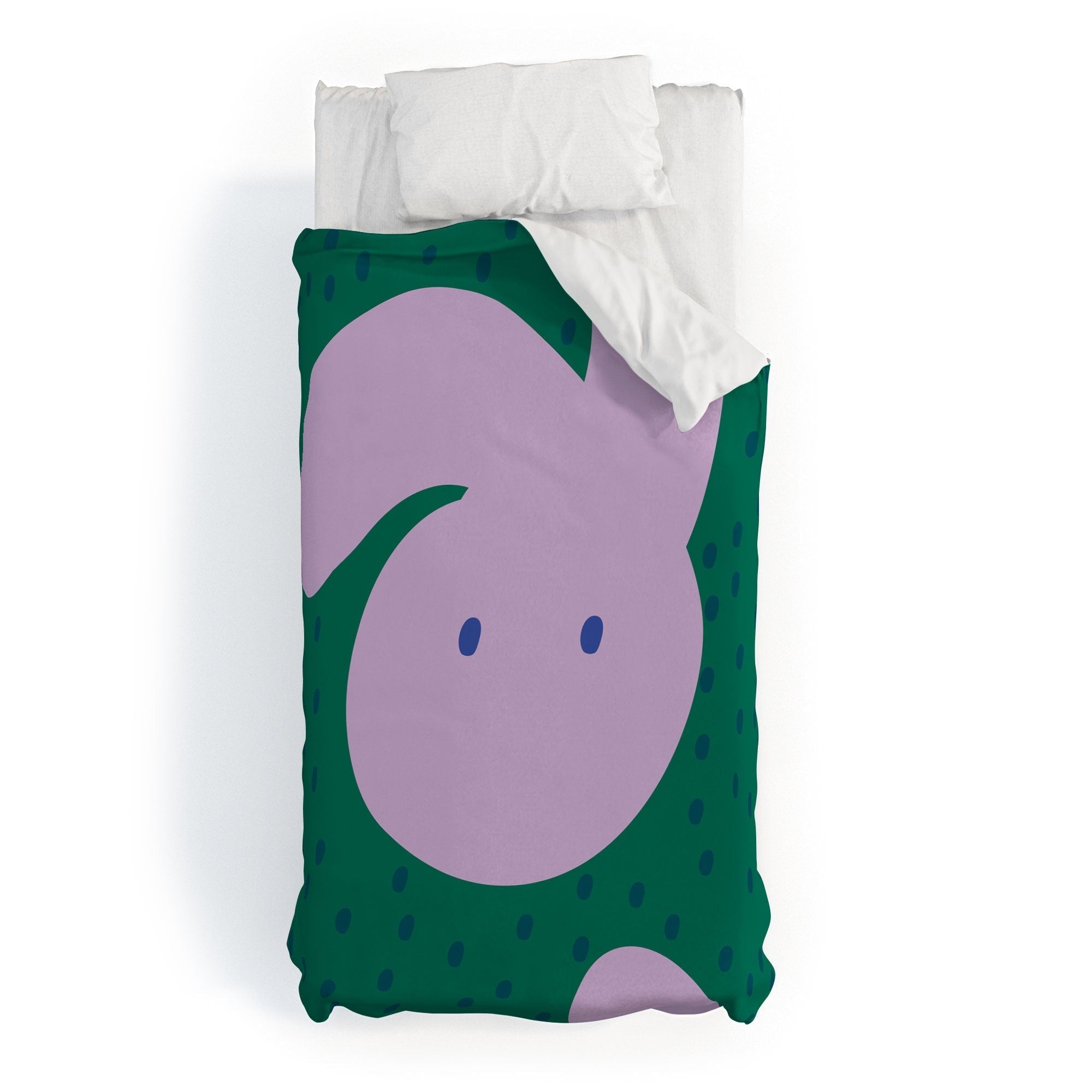 Camilla Foss Pebbles and Rabbit Duvet Cover