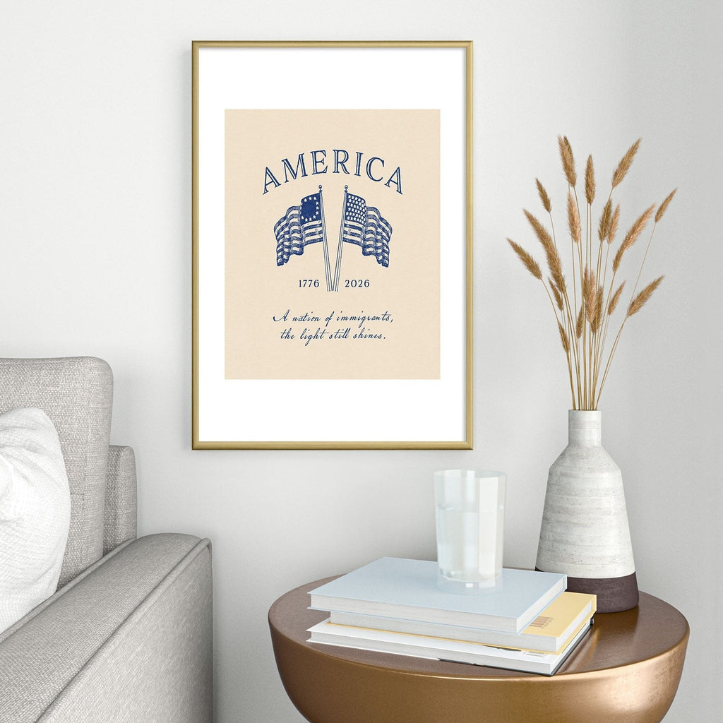DENY Designs America250 Metal Framed Art Print