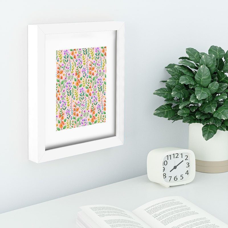 Pimlada Phuapradit Ditsy Spring Floral Recessed Framing Rectangle