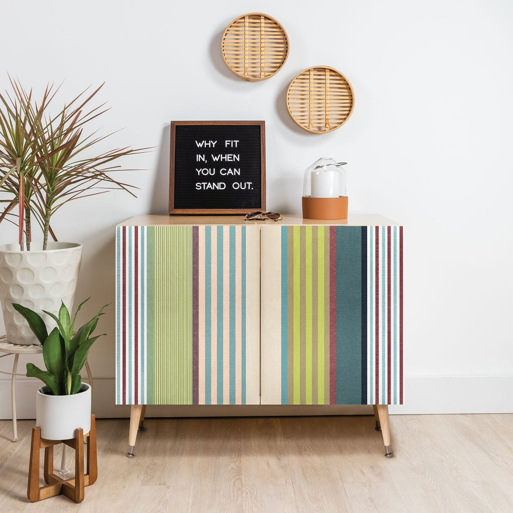 Marta Barragan Camarasa Colorful Stripe Delight Credenza