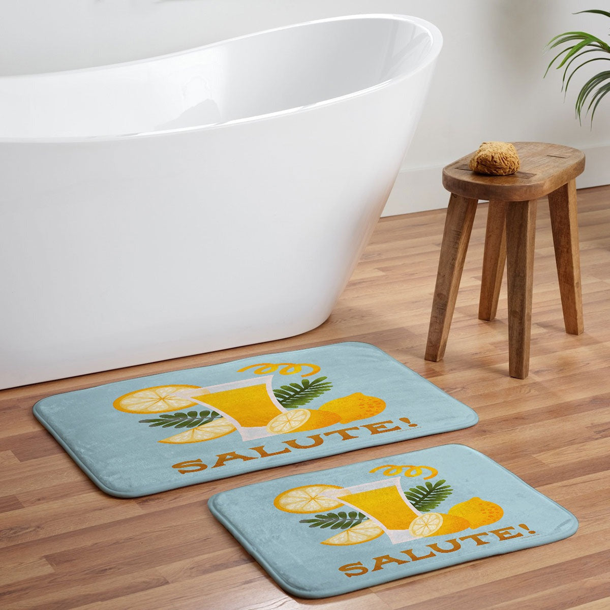 Jessica Molina Limoncello Cocktail Memory Foam Bath Mat
