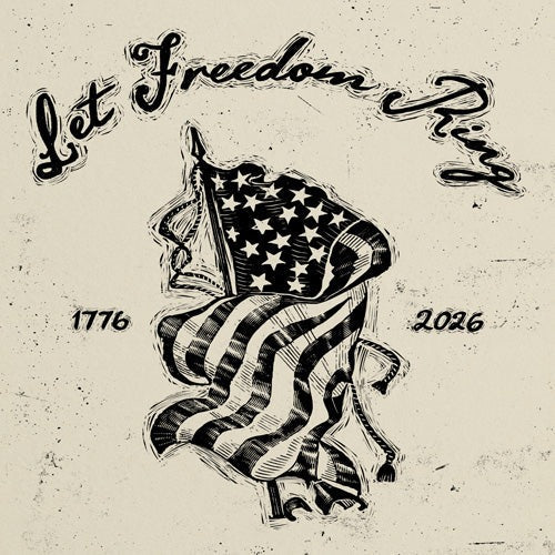 DENY Designs Let Freedom Ring Block Shower Curtain