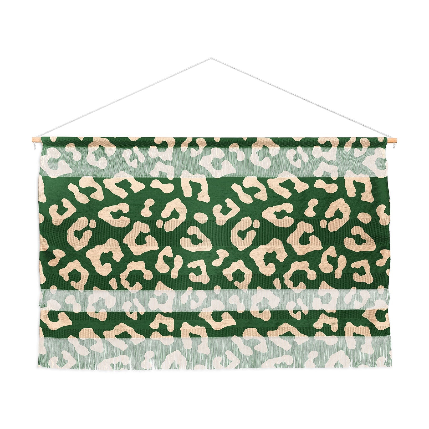 Avenie BR Cheetah Print In Green Wall Hanging Landscape