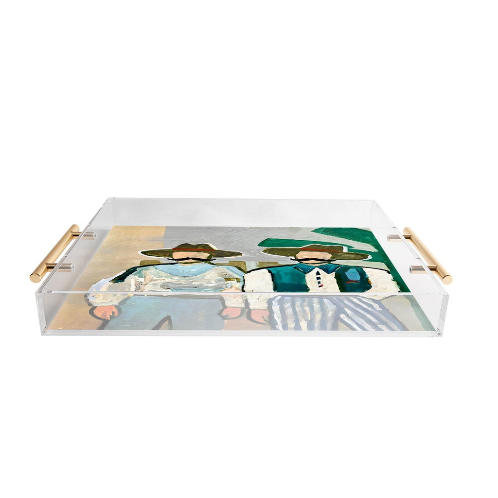 83 Oranges Side By Side Cowboy Edition Acrylic Tray