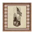 DENY Designs Flag Raisers Striped Square Square Tray