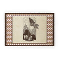 DENY Designs Flag Raisers Striped Square Welcome Mat