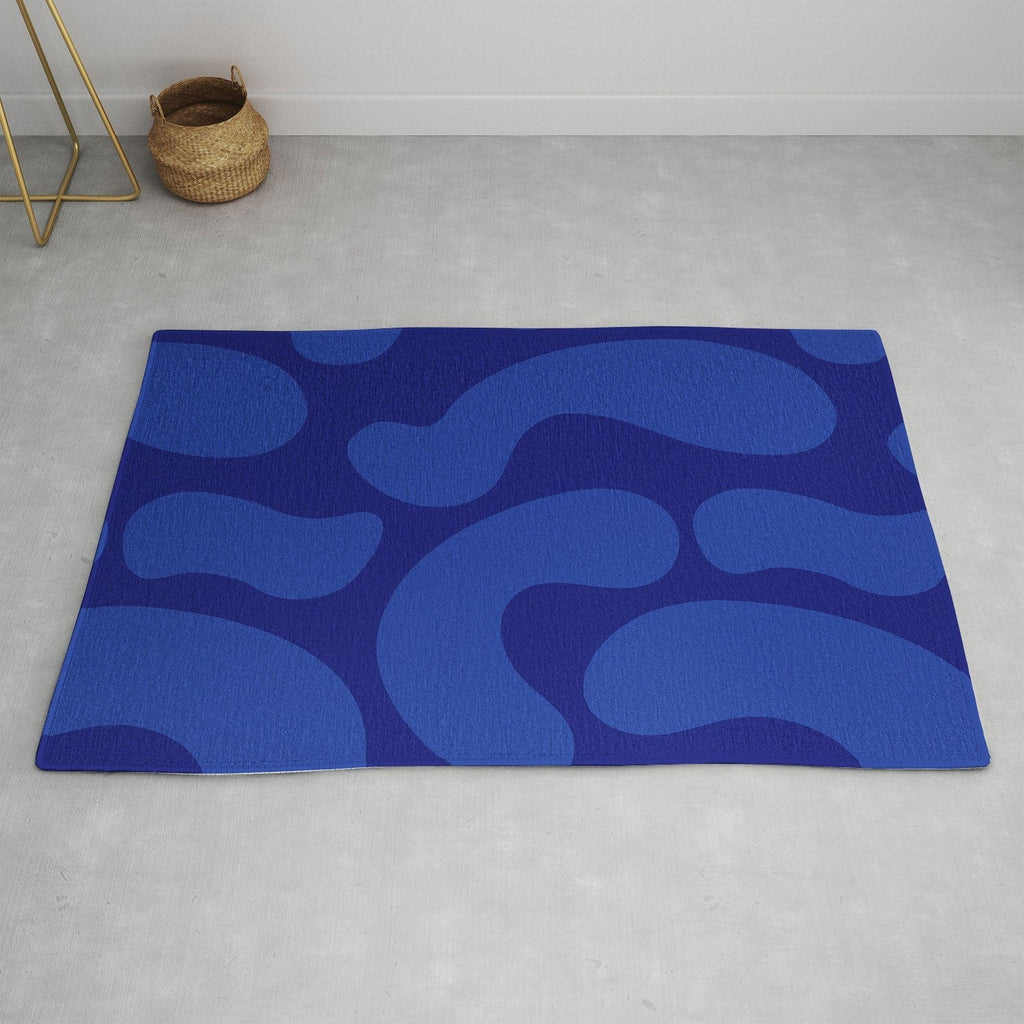 Camilla Foss Blue Pebble Area Rug