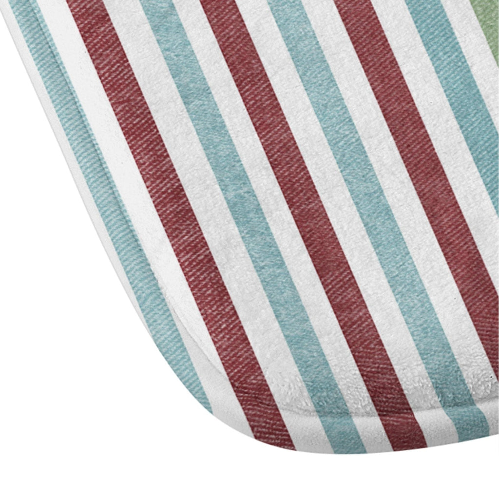 Marta Barragan Camarasa Colorful Stripe Delight Memory Foam Bath Mat