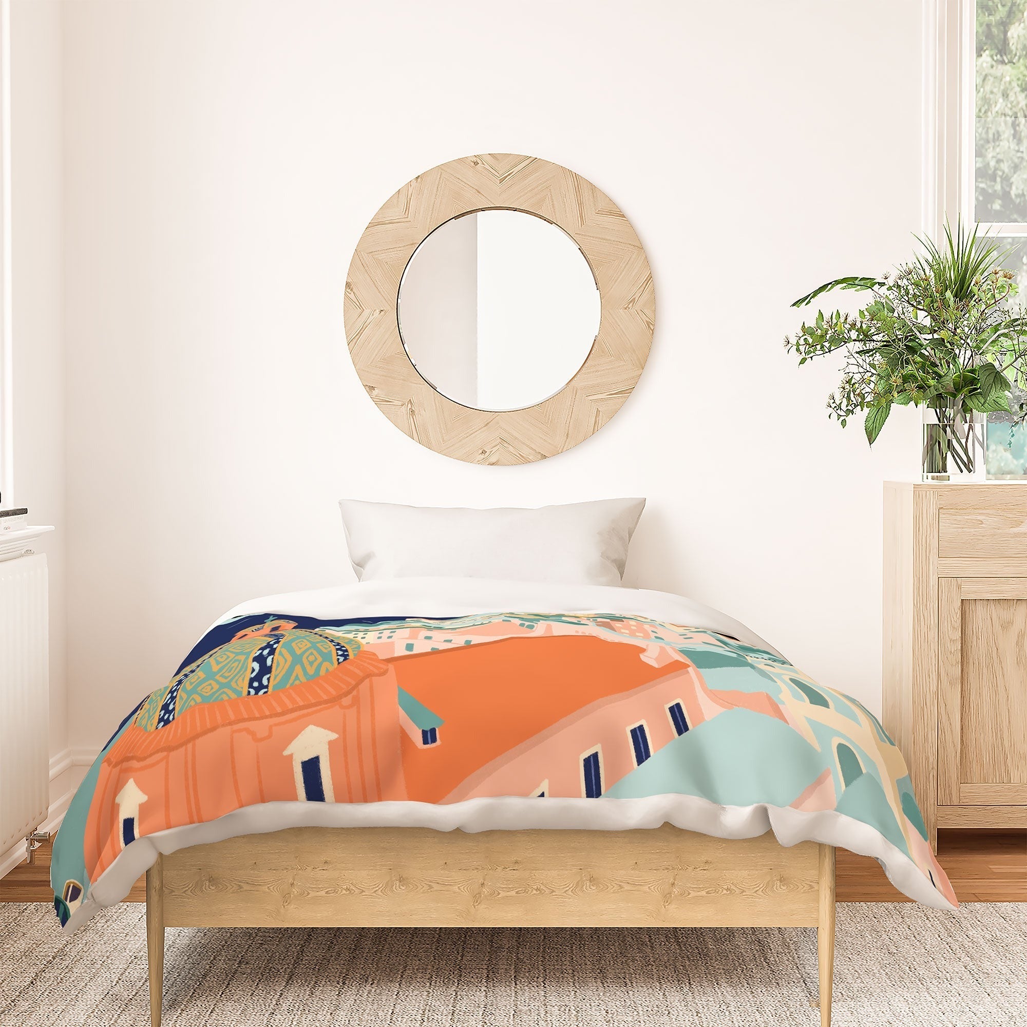 Valeria Frustaci Positano in Italy Duvet Cover