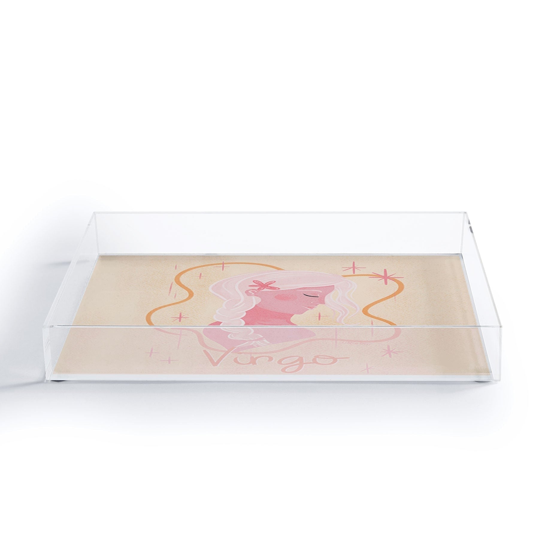 Little Om Zodiac Sign Virgo Acrylic Tray