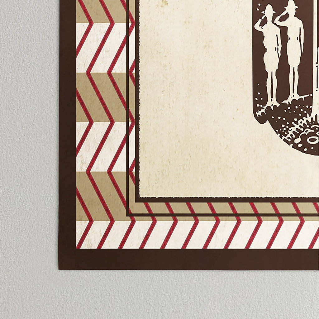 DENY Designs Flag Raisers Striped Square Poster