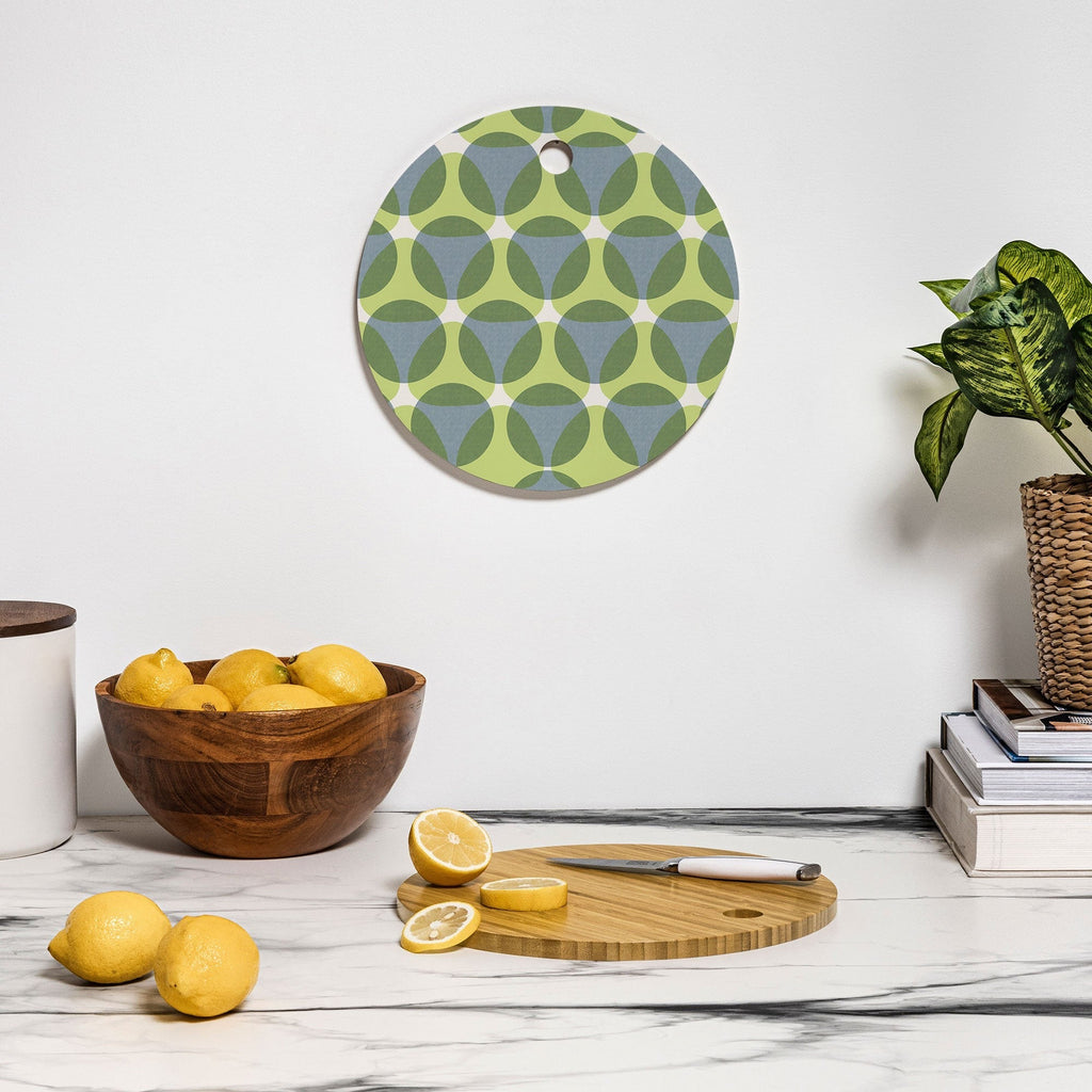 Marta Barragan Camarasa Stylish Retro Circle Cutting Board Round