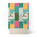 LouBruzzoni Cozy Christmas Patchwork Mini Art Print