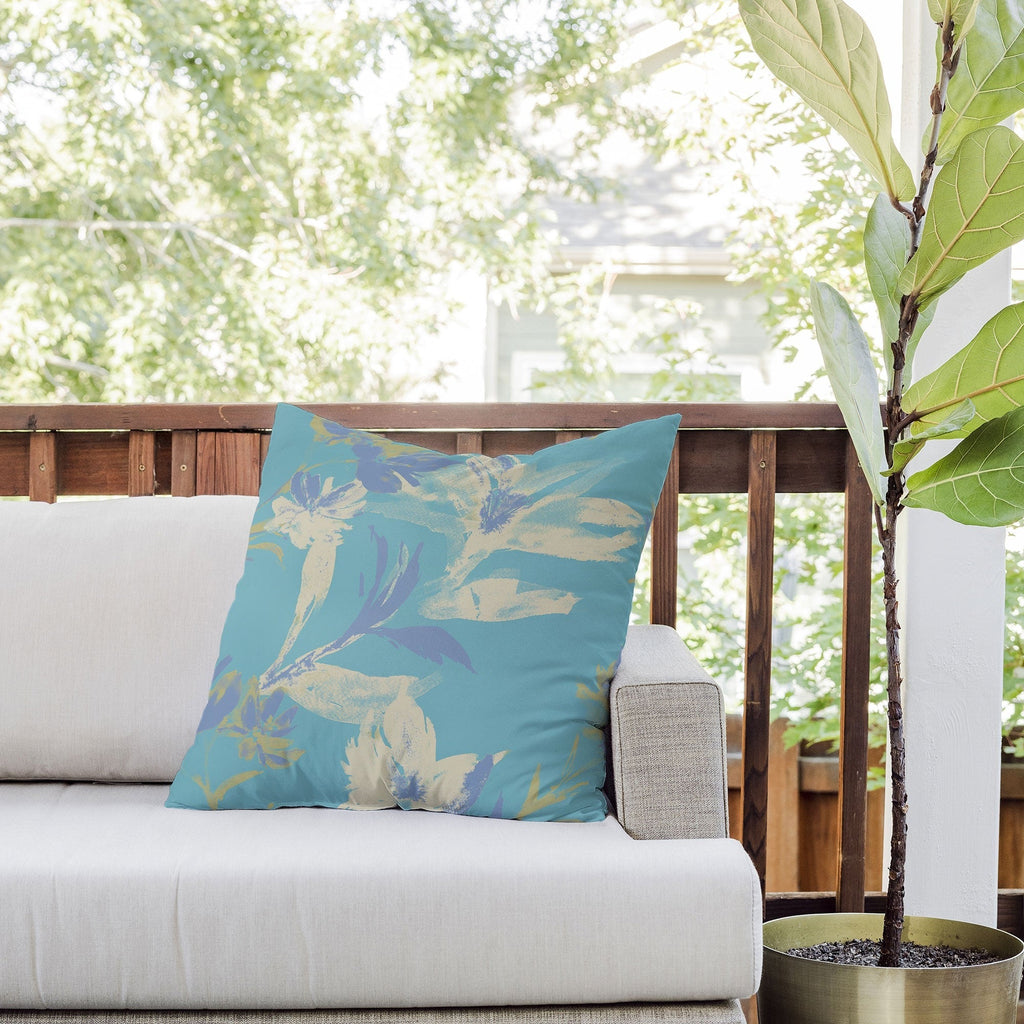 Gabriela Fuente Emma Floral Outdoor Throw Pillow
