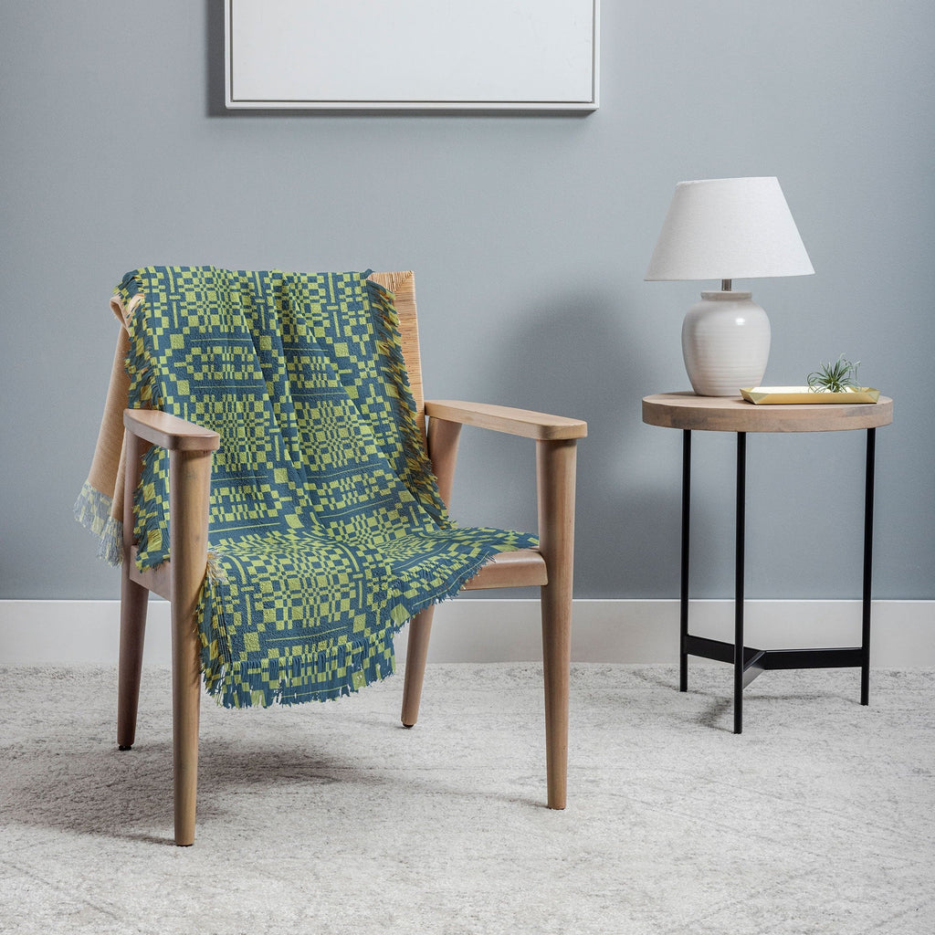Marta Barragan Camarasa Nostalgic Grid Design Throw Blanket