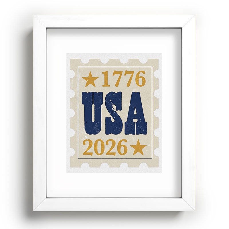 DENY Designs USA Stamp Recessed Framing Rectangle