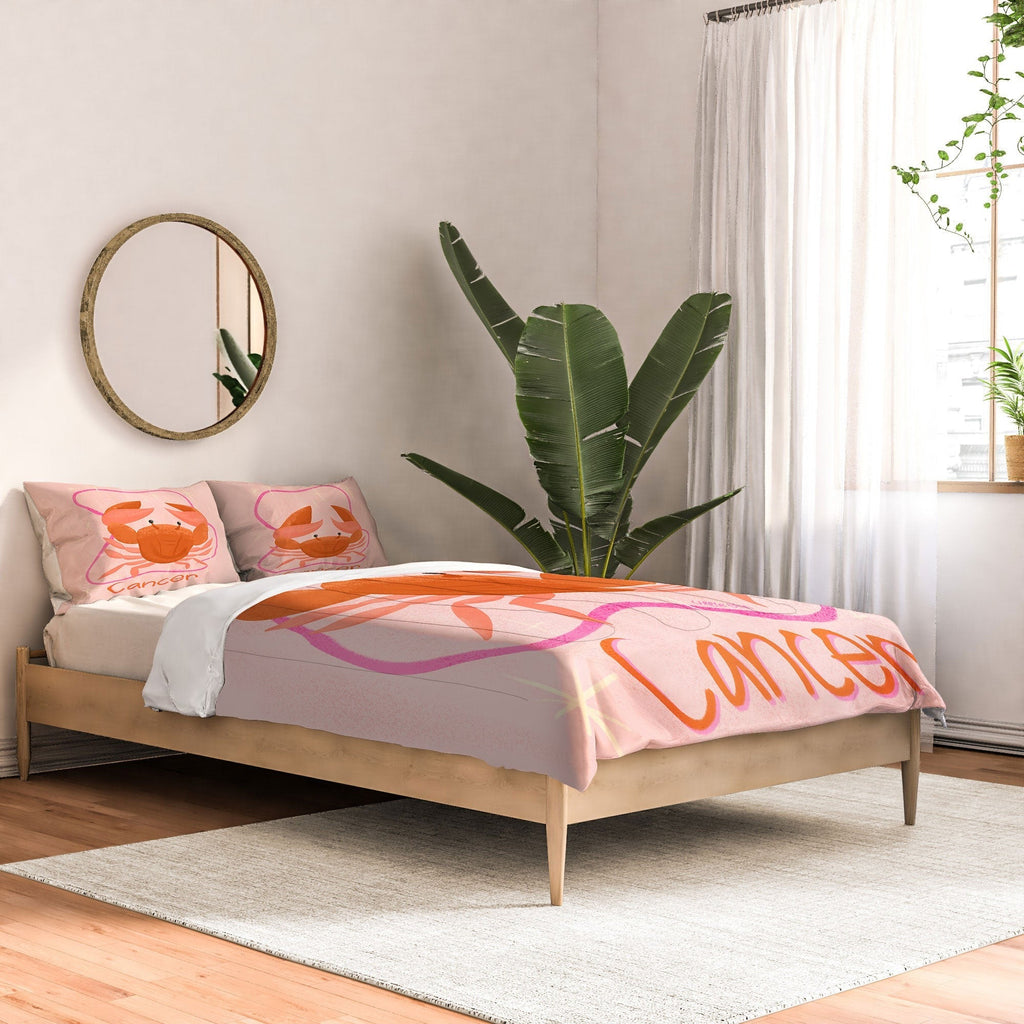 Little Om Zodiac Signs Cancer Comforter
