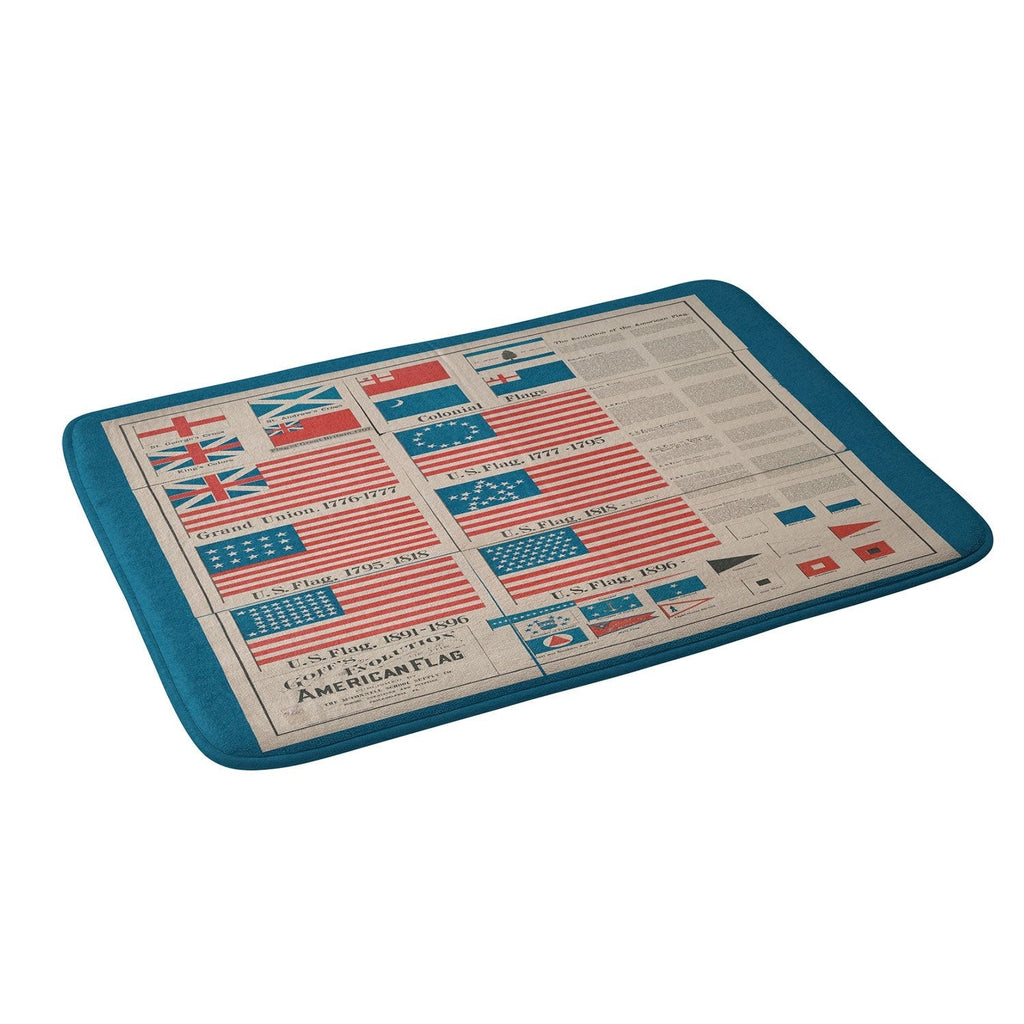 DENY Designs Goff s Evolution of the American Flag Memory Foam Bath Mat