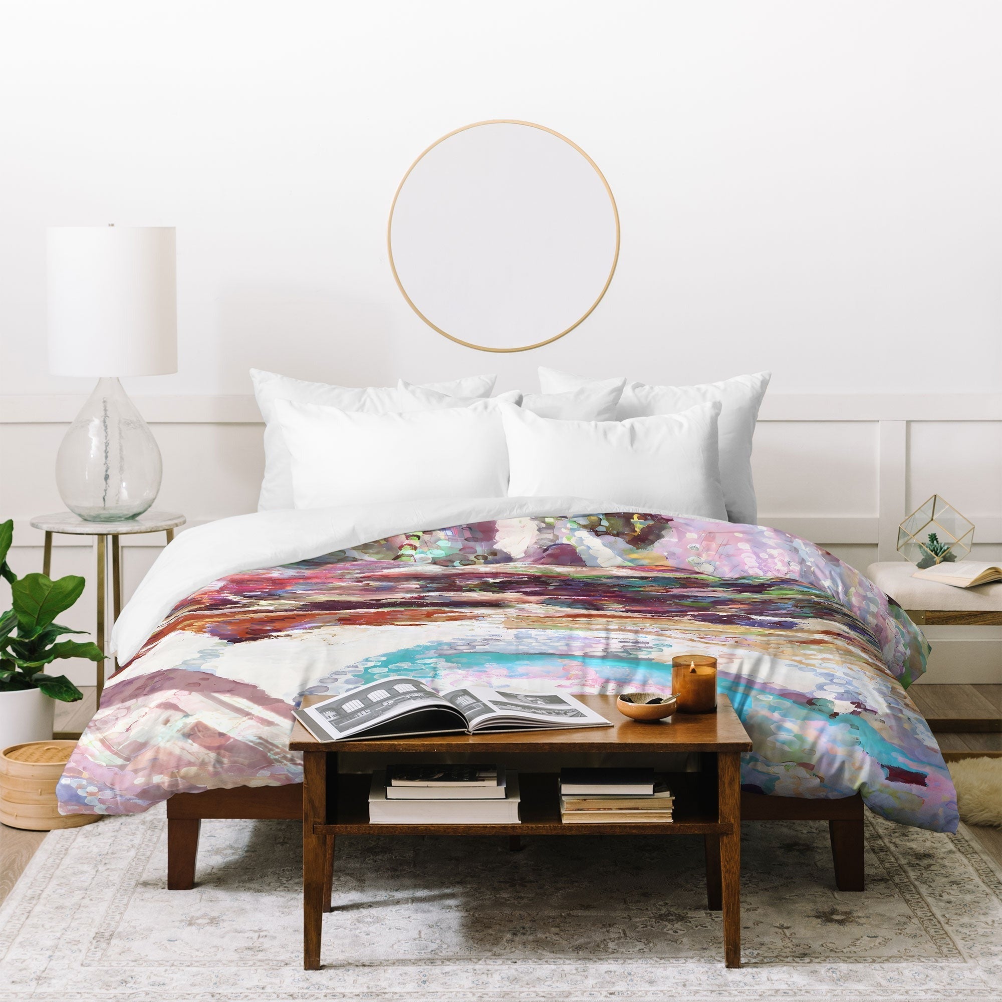 83 Oranges Sequin Haze Duvet Cover