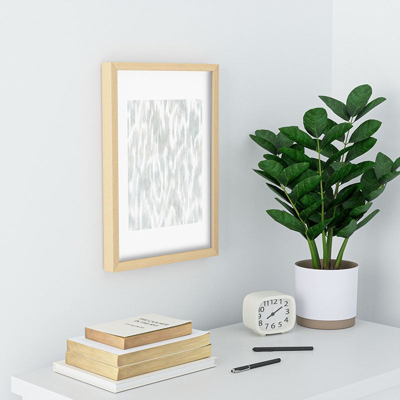 Jacqueline Maldonado Watercolor Wood Grain Recessed Framing Rectangle