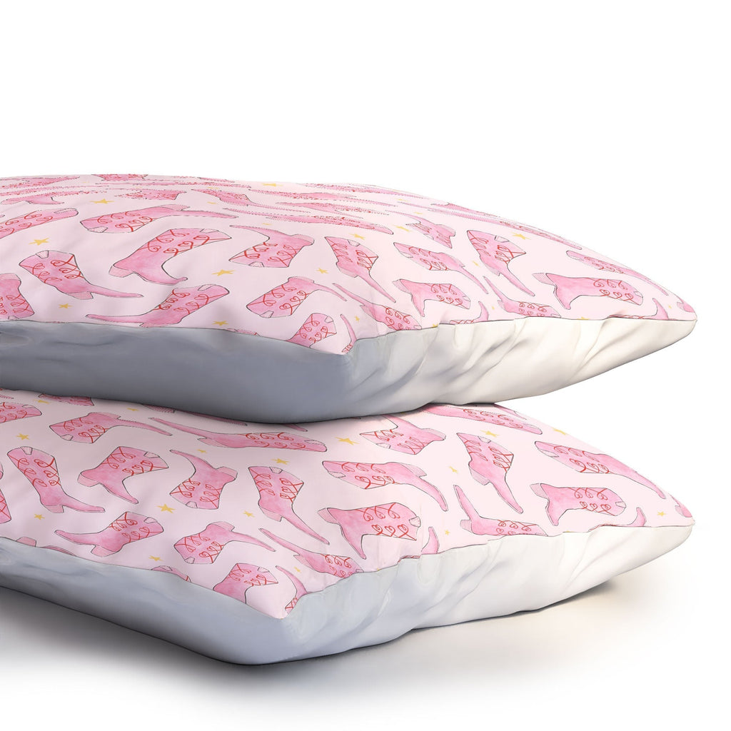 Love_Ryming Stars and Boots Pillow Shams