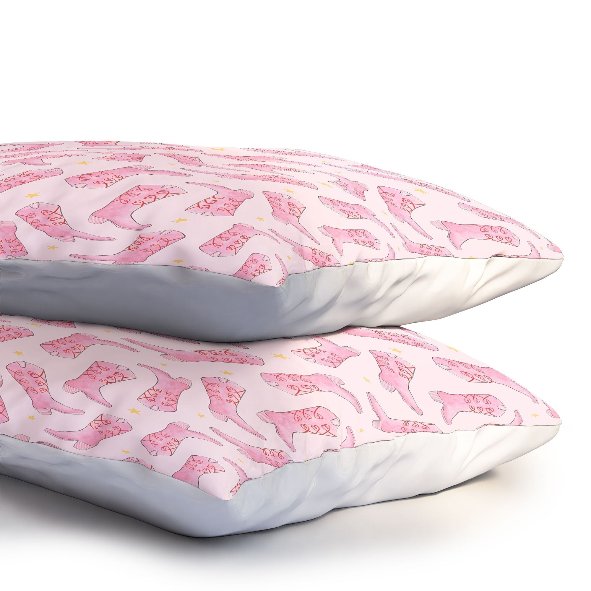 Love_Ryming Stars and Boots Pillow Shams