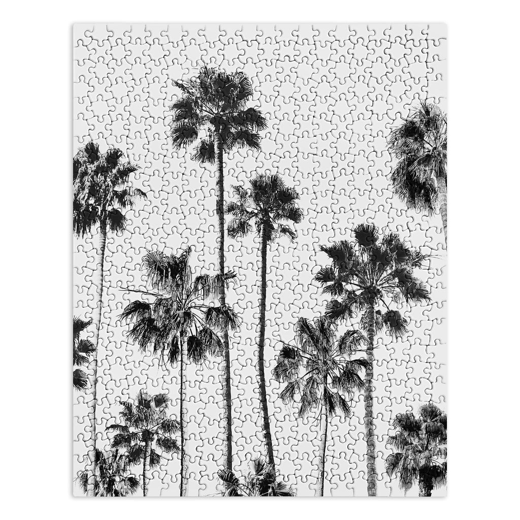 Gal Design Black And White Palms Puzzle