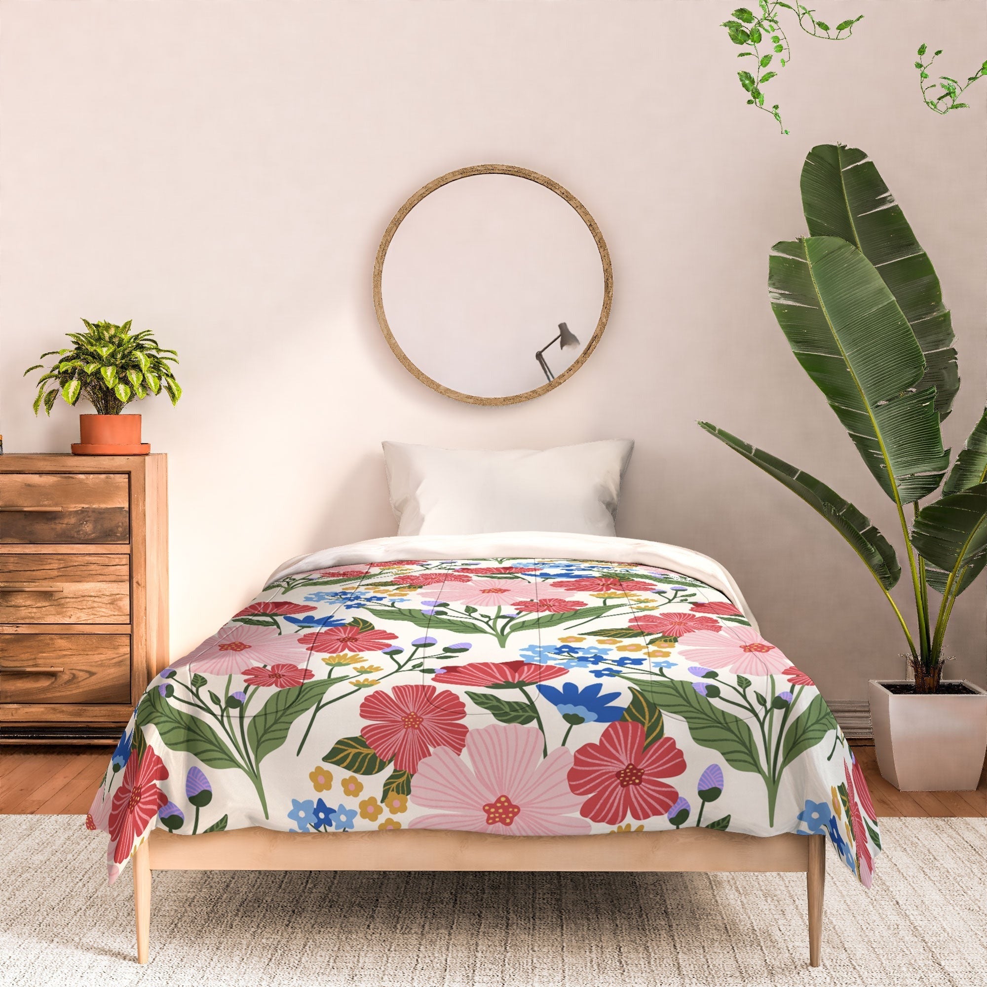 Design by Spark Wild Bloom Flowers Comforter