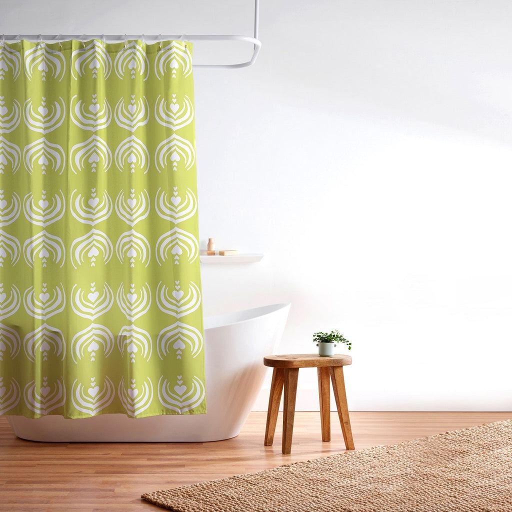 Design by Spark Matcha Latte Art Shower Curtain