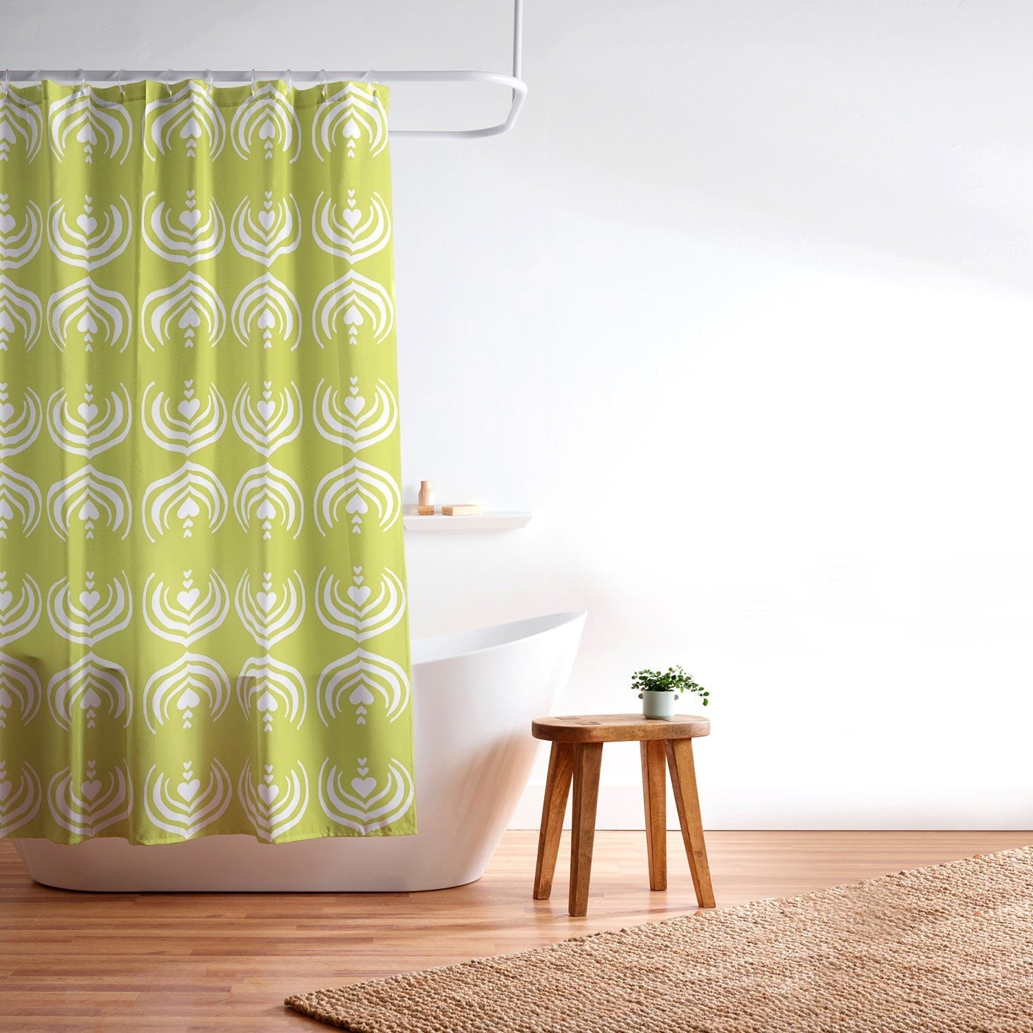 Design by Spark Matcha Latte Art Shower Curtain