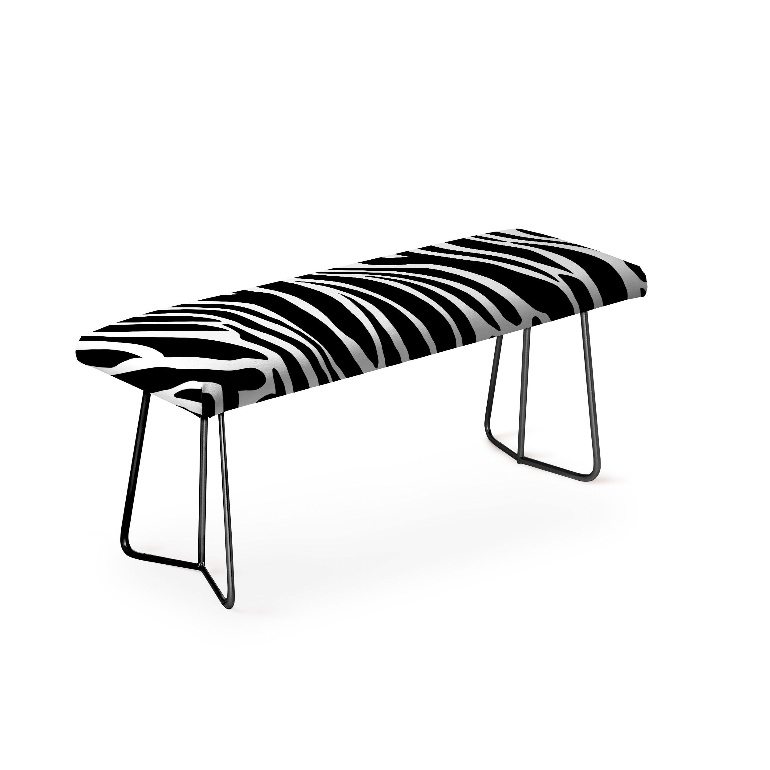 Jennifer Labre Wild Zebra Bench