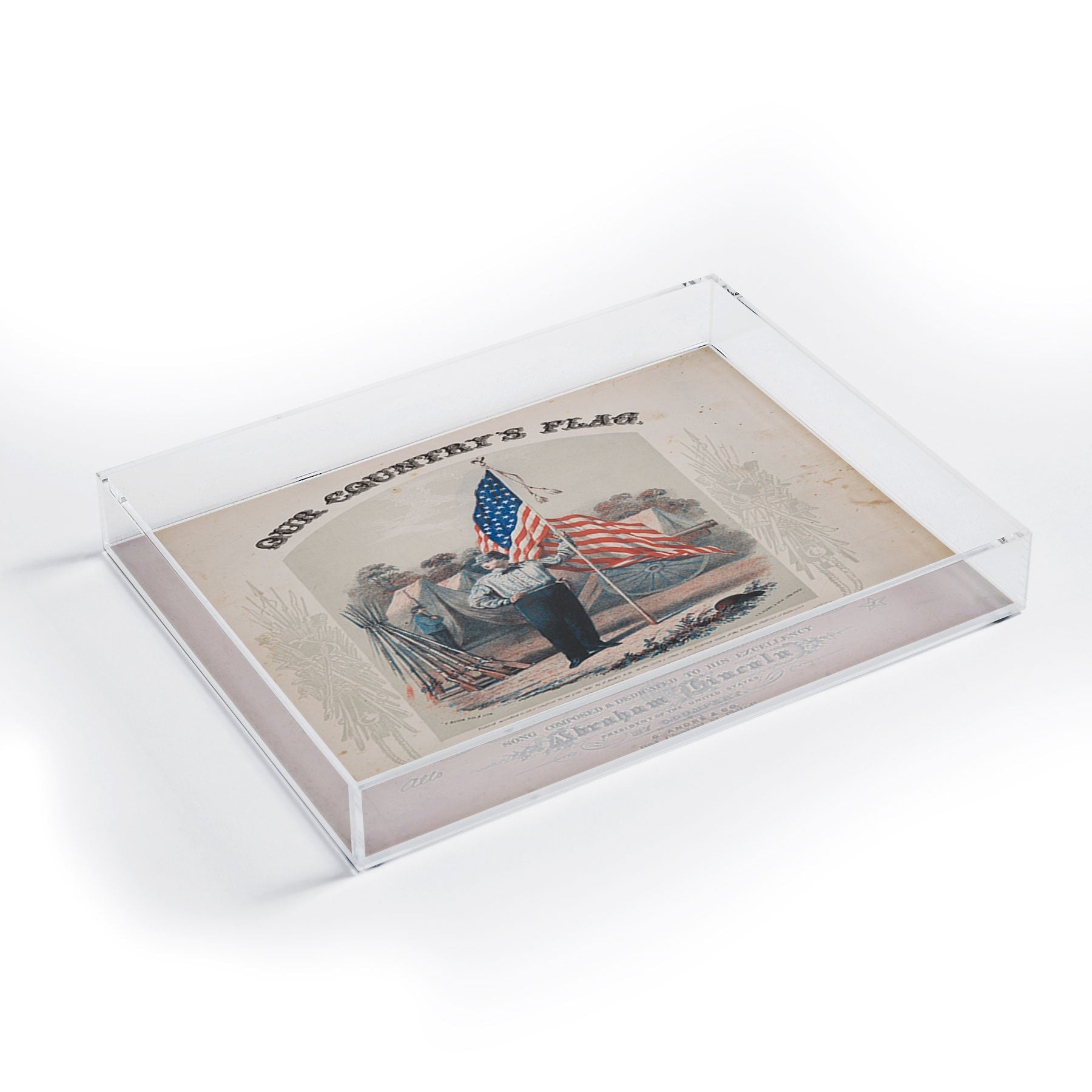 DENY Designs Our Country s Flag Acrylic Tray