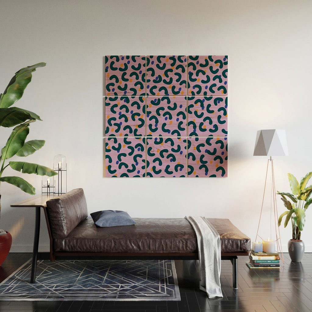 Camilla Foss Pebbles Mix Wood Wall Mural
