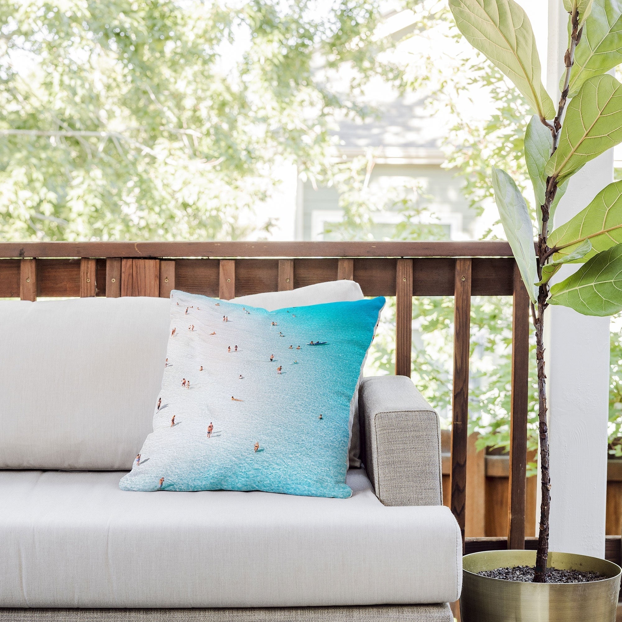 Gal Design Beach Daydream Outdoor Throw Pillow
